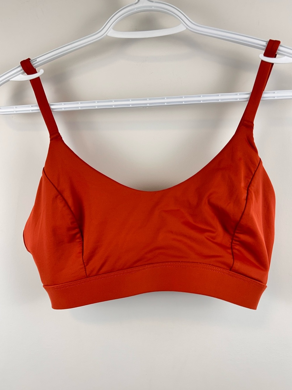 Knix Burnt Orange Bikini Top Medium+ Adjustable Scoop Neck
